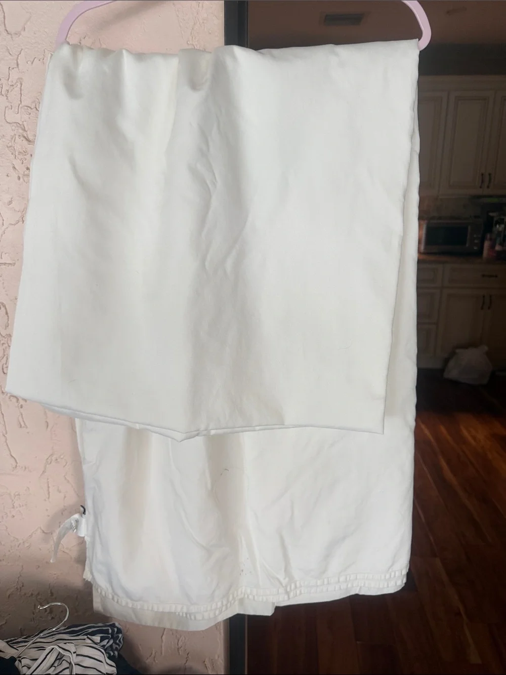 Wamsutta Cream Fabric Panel with Logo Tag